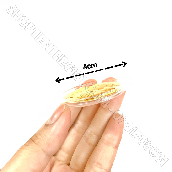 Đồng Xu Hình Con Mèo Thần Tài CUTE Tặng Túi Gấm Lộc - SP005915